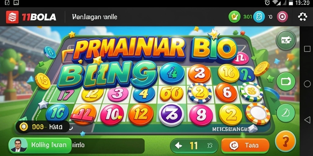 Screenshot utama gameplay Bingo yang seru di 11BOLA.