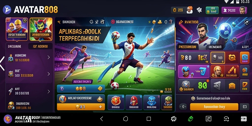 Tampilan gameplay sportsbook AVATAR808 dengan berbagai pilihan taruhan.