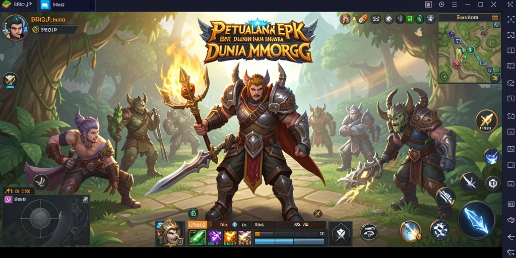 Tampilan gameplay BROJP yang memukau dalam dunia MMORPG.