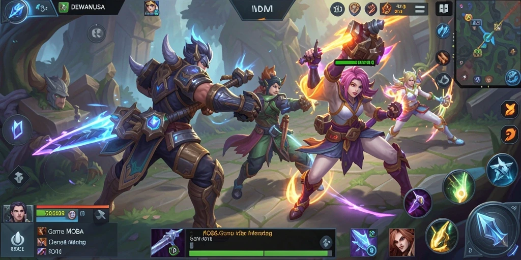 Tampilan gameplay DEWANUSA yang menegangkan dan penuh aksi.