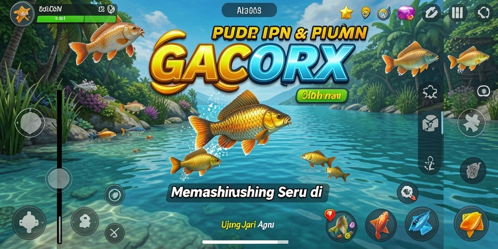 Tangkapan layar GACORX menampilkan aksi seru memancing dengan grafis yang memukau.