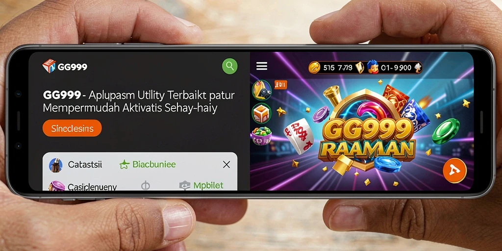 Tampilan antarmuka GG999 yang sederhana dan fungsional.