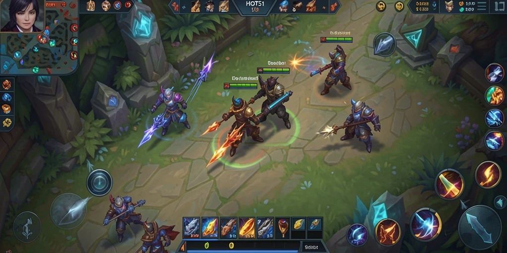 Tampilan gameplay seru di HOT51 dengan karakter dan strategi unik.