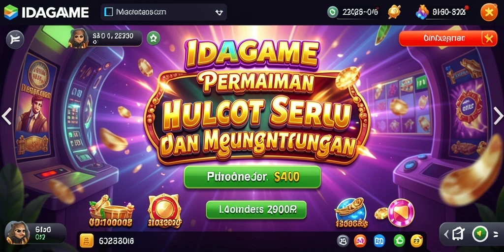 Screenshot IDAGAME menampilkan gameplay Slot yang penuh warna dan menarik.