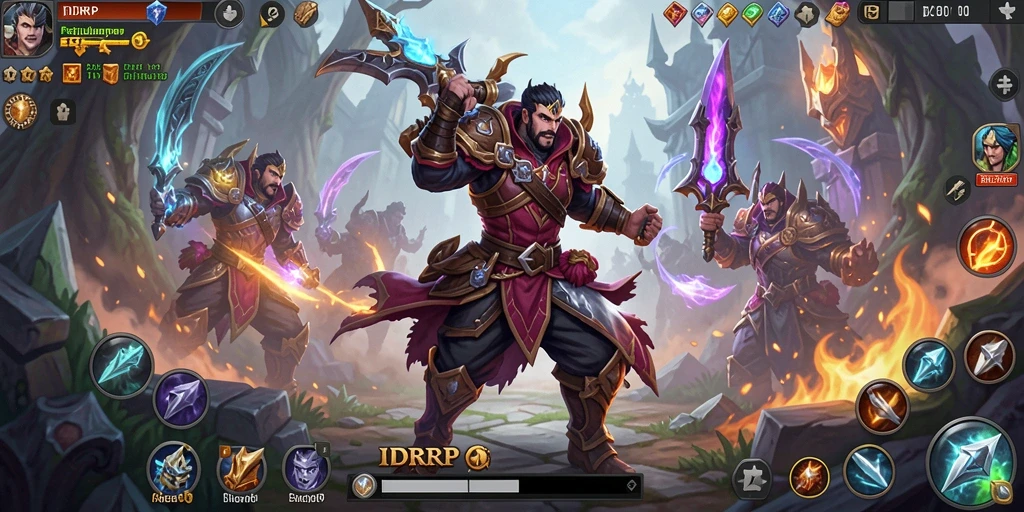 Screenshot menunjukkan aksi seru dalam gameplay ARPG IDRRP.