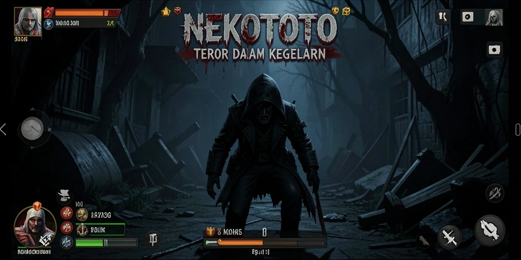 Gameplay NEKOTOTO yang menakutkan dan penuh ketegangan.