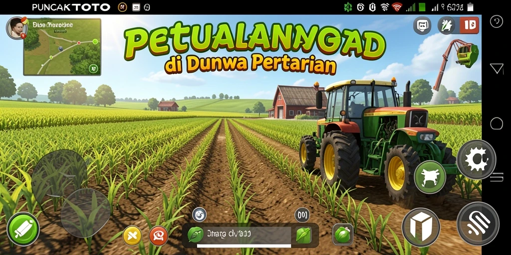 Tangkapan layar utama PUNCAKTOTO menampilkan suasana pertanian yang indah.