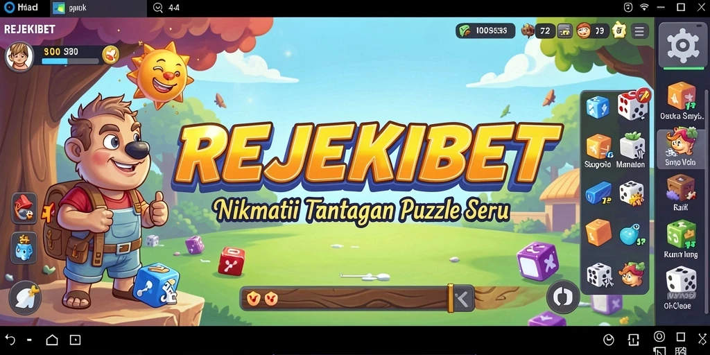 Tampilan gameplay menantang dari REJEKIBET dengan berbagai teka-teki menarik.