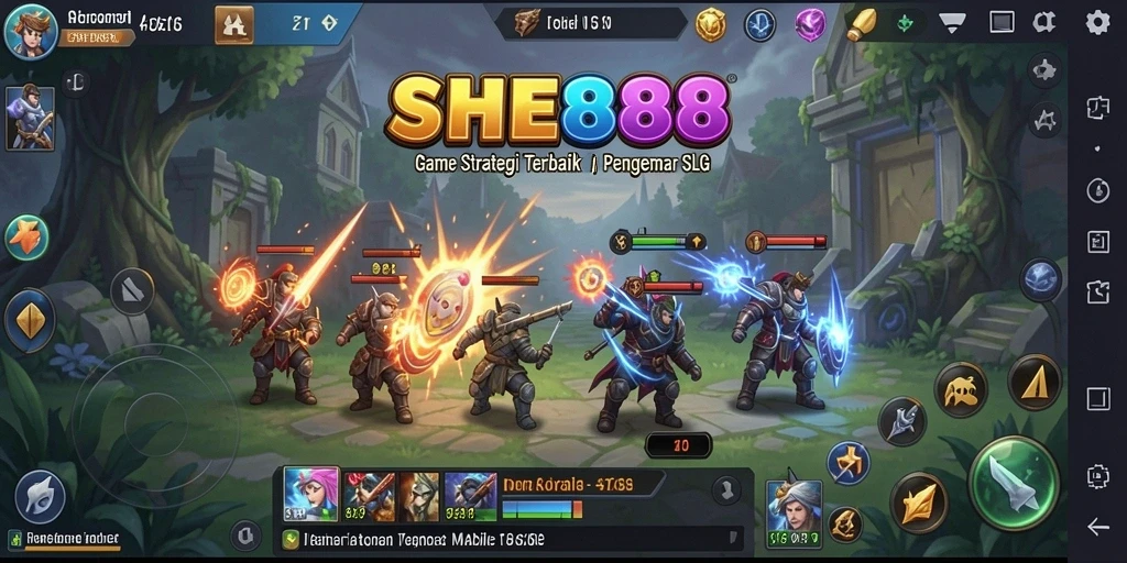 Tampilan menarik dari gameplay SHE888 yang mendebarkan.